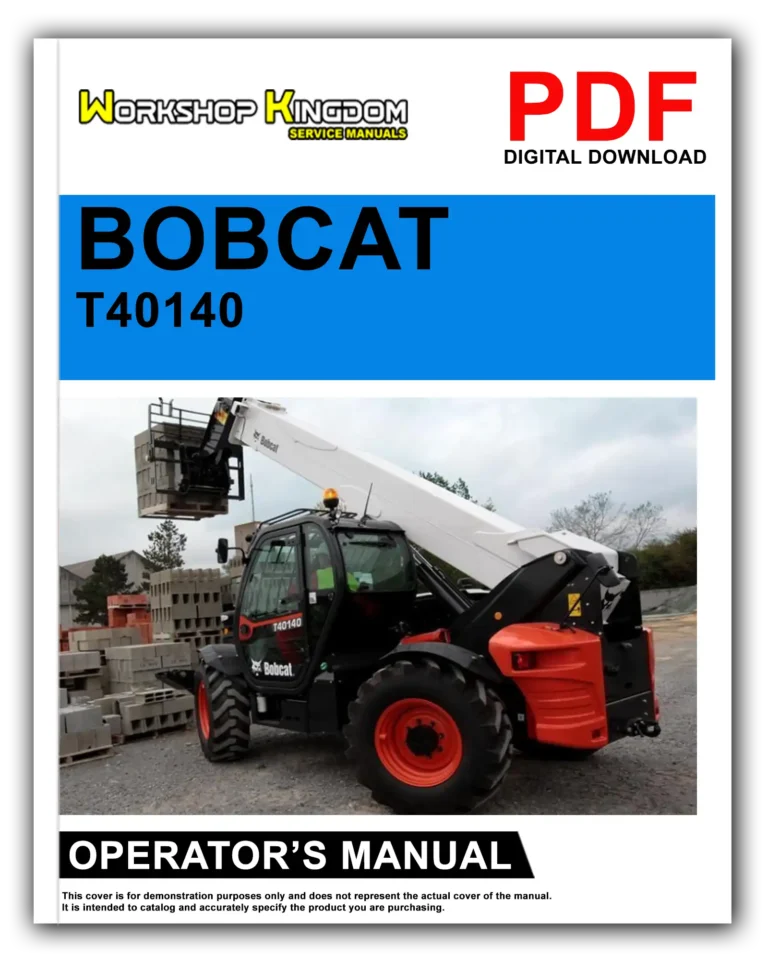 BOBCAT T40140 Operator’s Manual – English – PDF Download