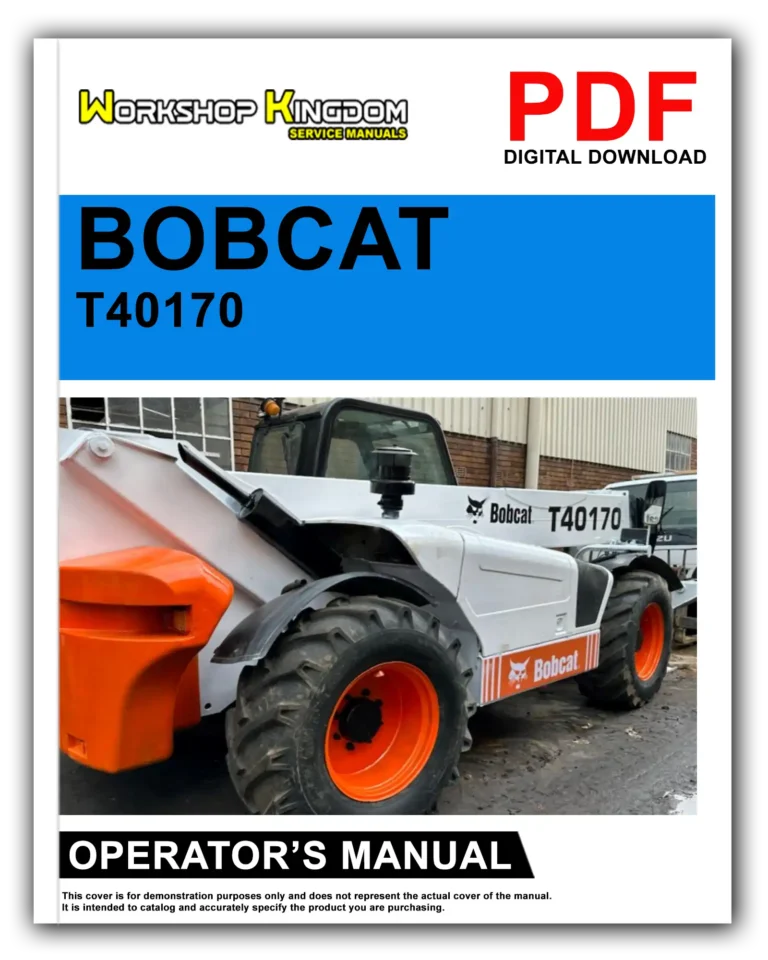 BOBCAT T40170 Operator’s Manual – English – PDF Download