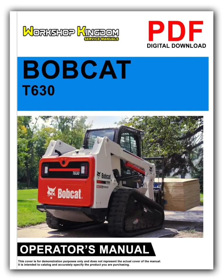BOBCAT T630 Operator’s Manual – English – PDF Download