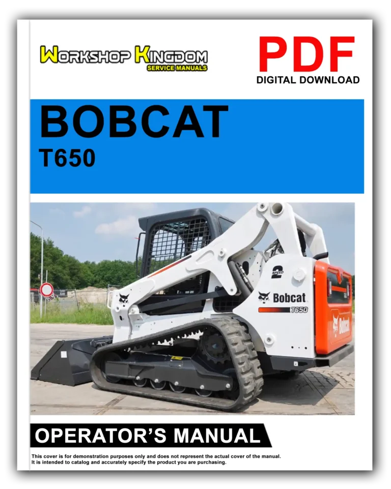BOBCAT T650 Operator’s Manual – English – PDF Download
