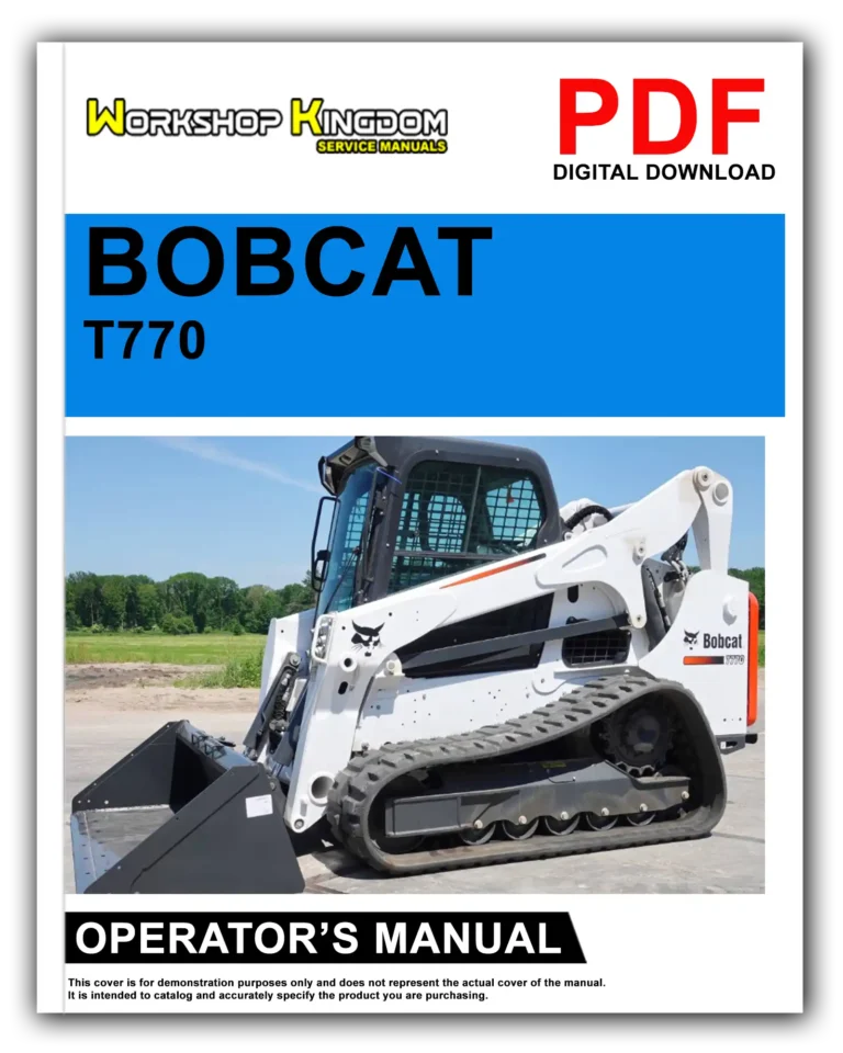 BOBCAT T770 Operator’s Manual – English – PDF Download