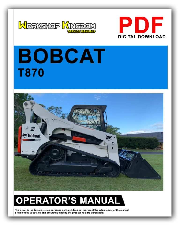 BOBCAT T870 Operator’s Manual – English – PDF Download