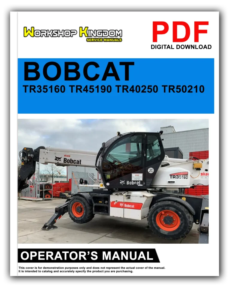 BOBCAT TR35160 TR45190 TR40250 TR50210 Operator’s Manual – English – PDF Download