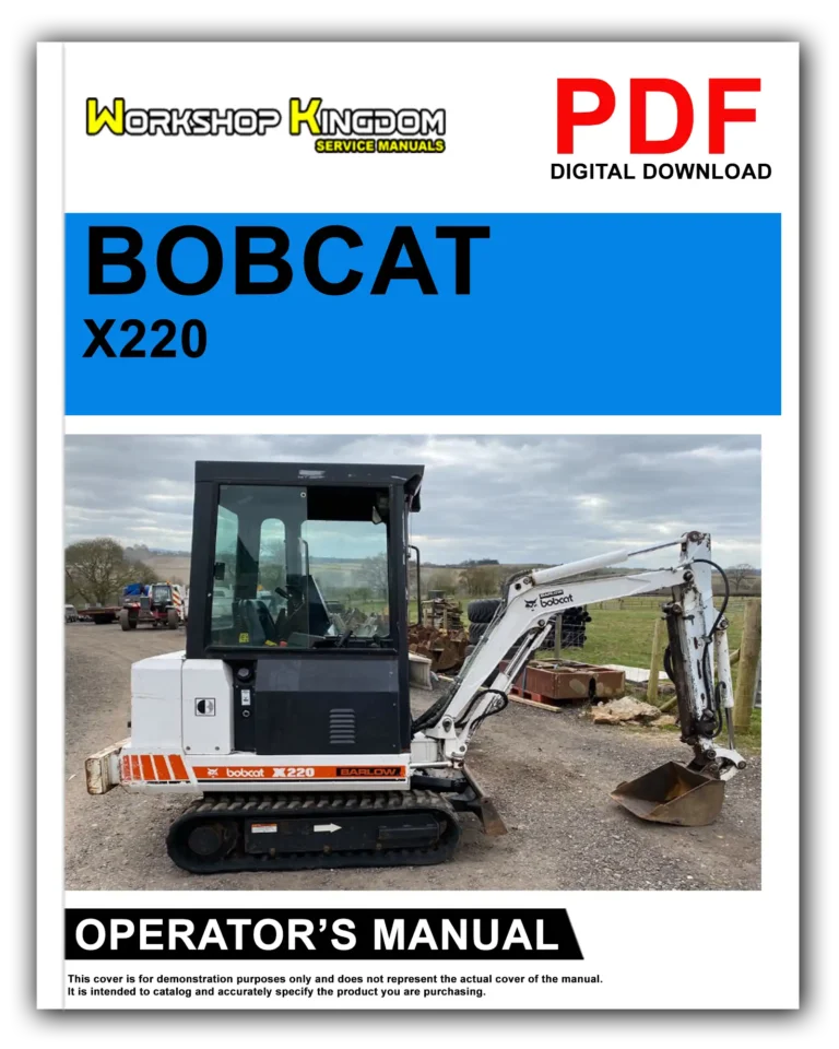 BOBCAT X220 Operator’s Manual – English – PDF Download