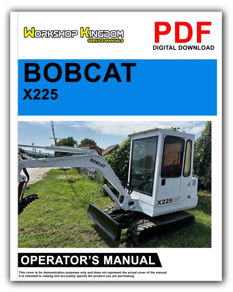 BOBCAT X225 Operator’s Manual – English – PDF Download