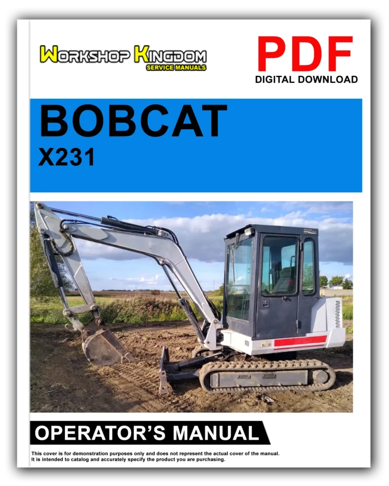 BOBCAT X231 Operator’s Manual – English – PDF Download