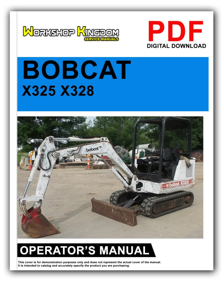 BOBCAT X325 X328 Operator’s Manual – English – PDF Download