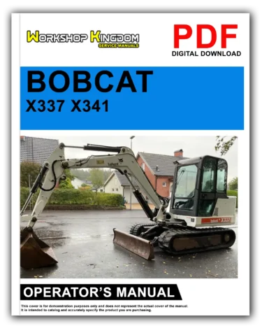 BOBCAT X337 X341 Operator’s Manual – English – PDF Download