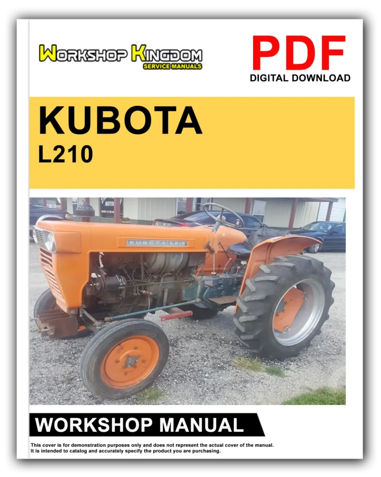 KUBOTA L210 Workshop Repair Service Manual – English – PDF Download