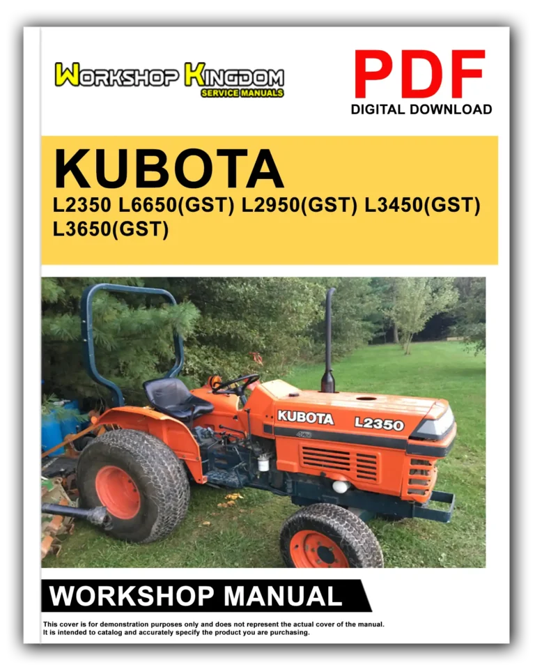 KUBOTA L2350 L6650(GST) L2950(GST) L3450(GST) L3650(GST) Workshop Repair Service Manual – English – PDF Download