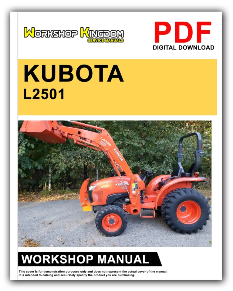 KUBOTA L2501 Workshop Repair Service Manual – English – PDF Download