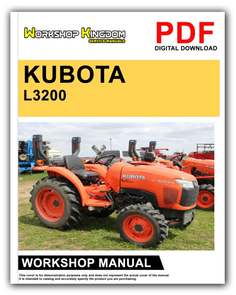 KUBOTA L3200 Workshop Repair Service Manual – English – PDF Download
