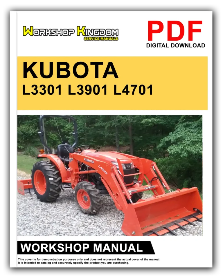 KUBOTA L3301 L3901 L4701 Workshop Repair Service Manual – English – PDF Download