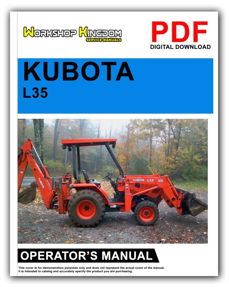 KUBOTA L35 Operator’s Manual – English – PDF Download