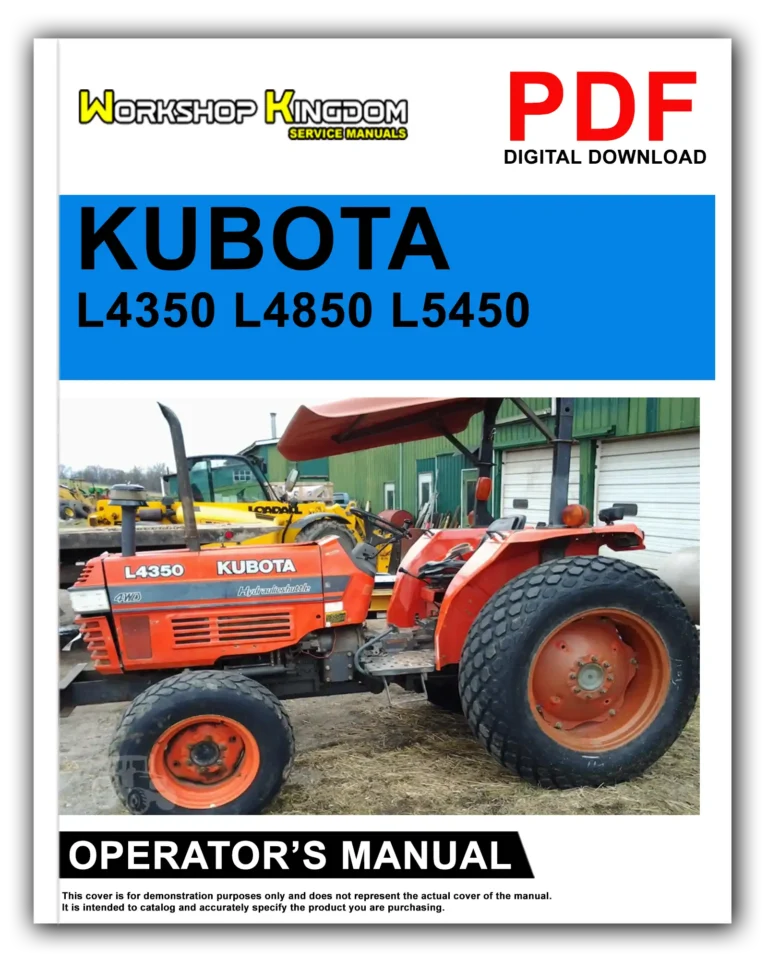 KUBOTA L4350 L4850 L5450 Operator’s Manual – English – PDF Download