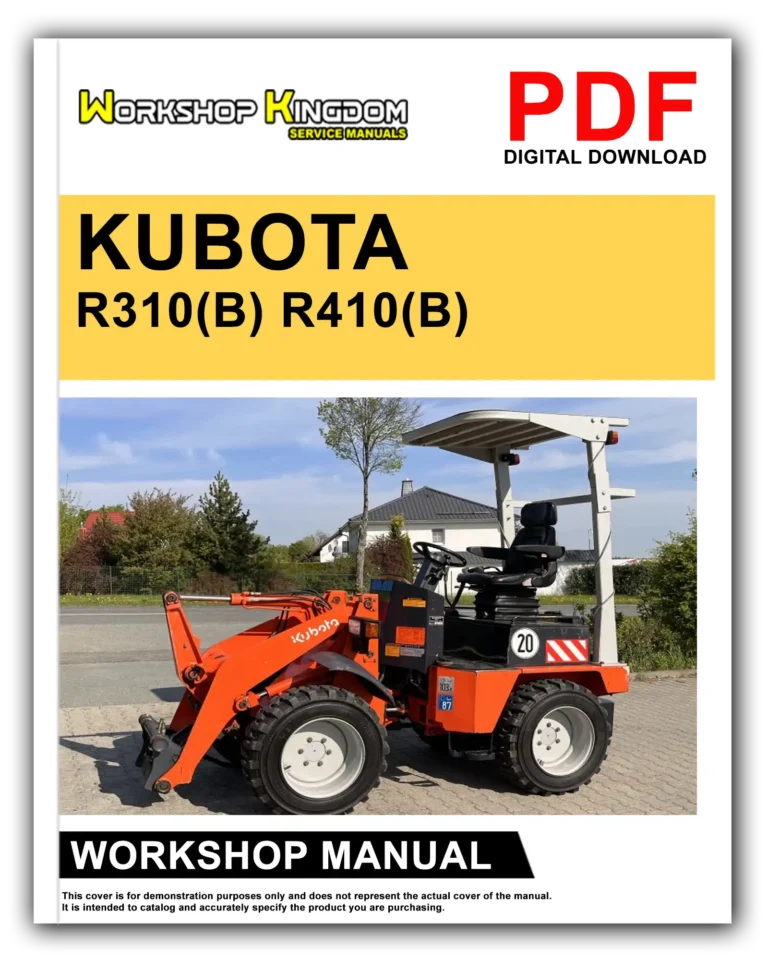 KUBOTA R310(B) R410(B) Workshop Repair Service Manual – English – PDF Download