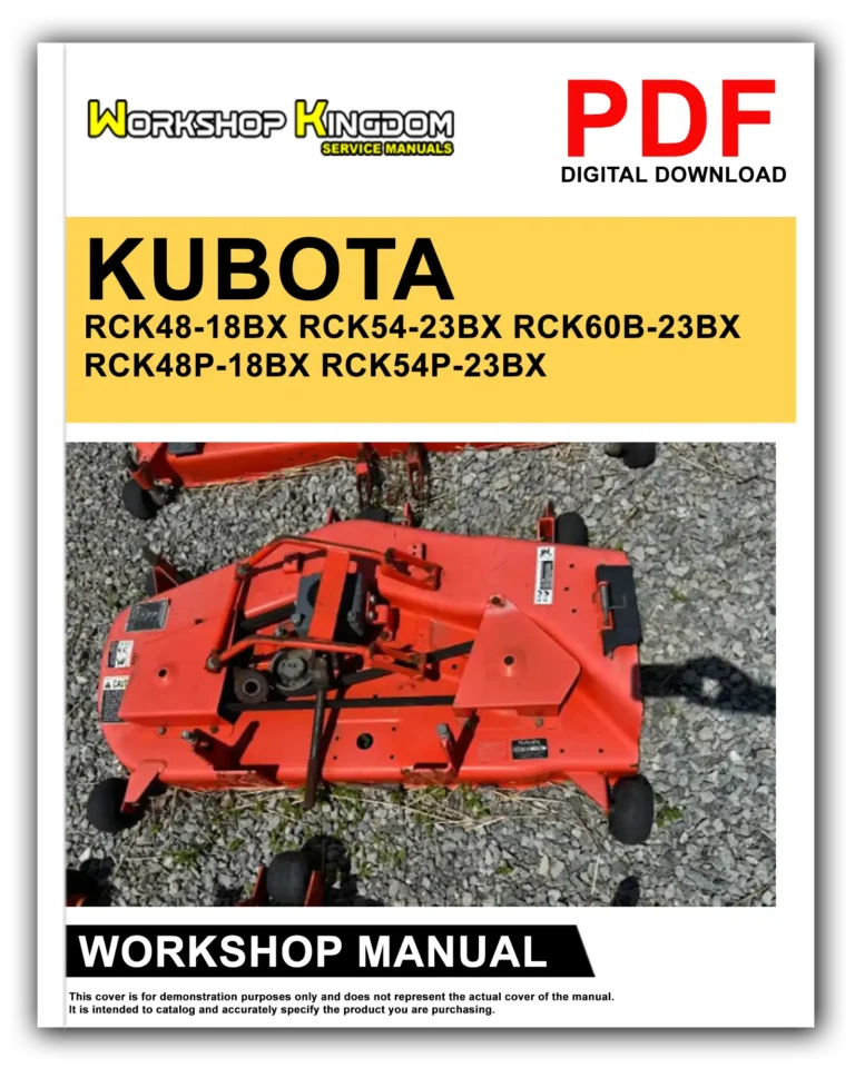 KUBOTA RCK48-18BX RCK54-23BX RCK60B-23BX RCK48P-18BX RCK54P-23BX Workshop Repair Service Manual – English – PDF Download