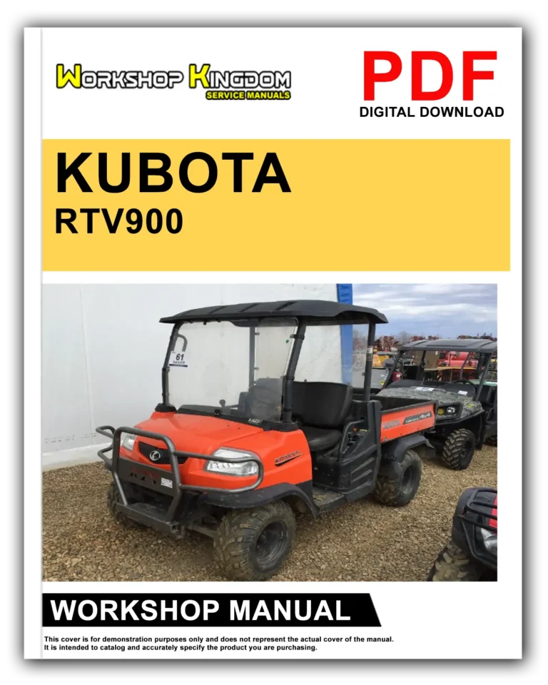 KUBOTA RTV900 Workshop Repair Service Manual – English – PDF Download