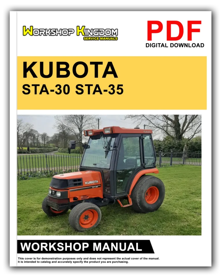 KUBOTA STA-30 STA-35 Workshop Repair Service Manual – English – PDF Download