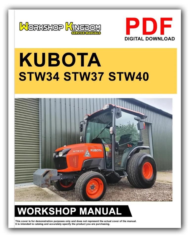 KUBOTA STW34 STW37 STW40 Workshop Repair Service Manual – English – PDF Download