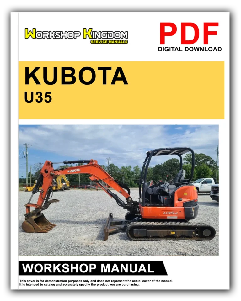 KUBOTA U35 Workshop Repair Service Manual – English – PDF Download
