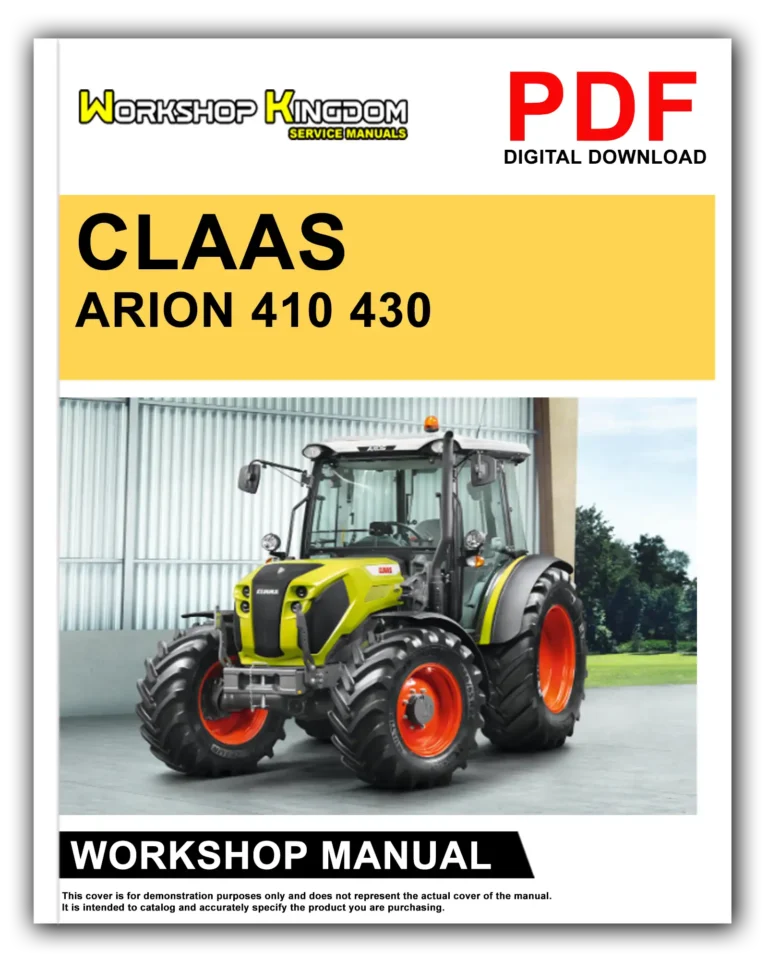 CLAAS ARION 410 430 Workshop Repair Service Manual – English – PDF Download