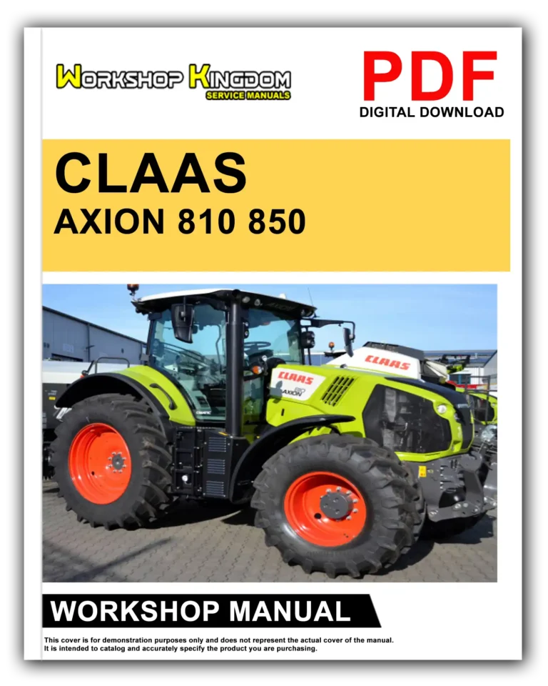 CLAAS AXION 810 850 Workshop Repair Service Manual – English – PDF Download