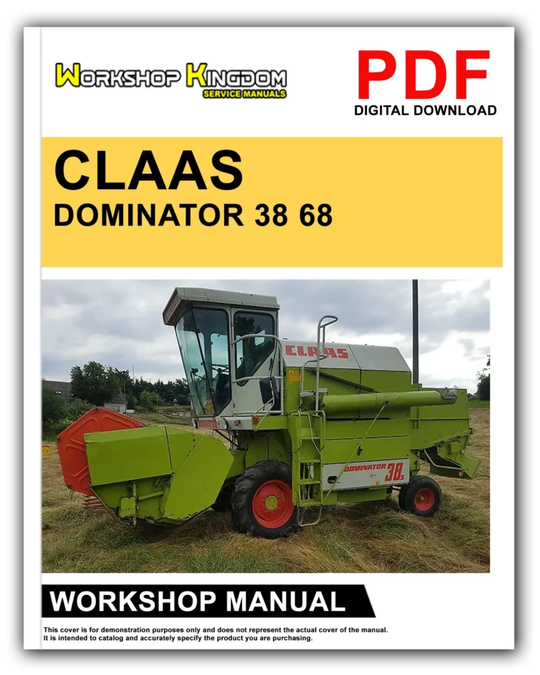 CLAAS DOMINATOR 38-68 Workshop Repair Service Manual – English – PDF Download