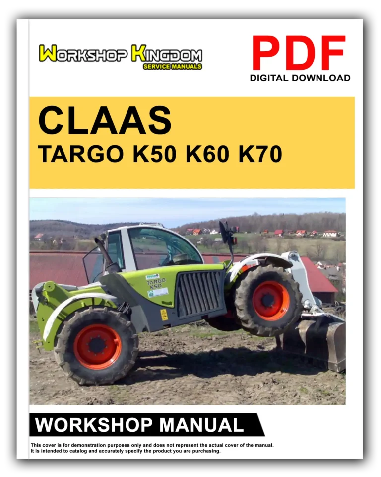 CLAAS TARGO K50 K60 K70 Workshop Repair Service Manual – English – PDF Download