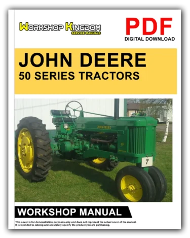 JOHN DEERE 50 SERIES TRACTORS Workshop Repair Service Manual – English – PDF Download