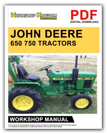 JOHN DEERE 650, 750 TRACTORS Workshop Repair Service Manual – English – PDF Download